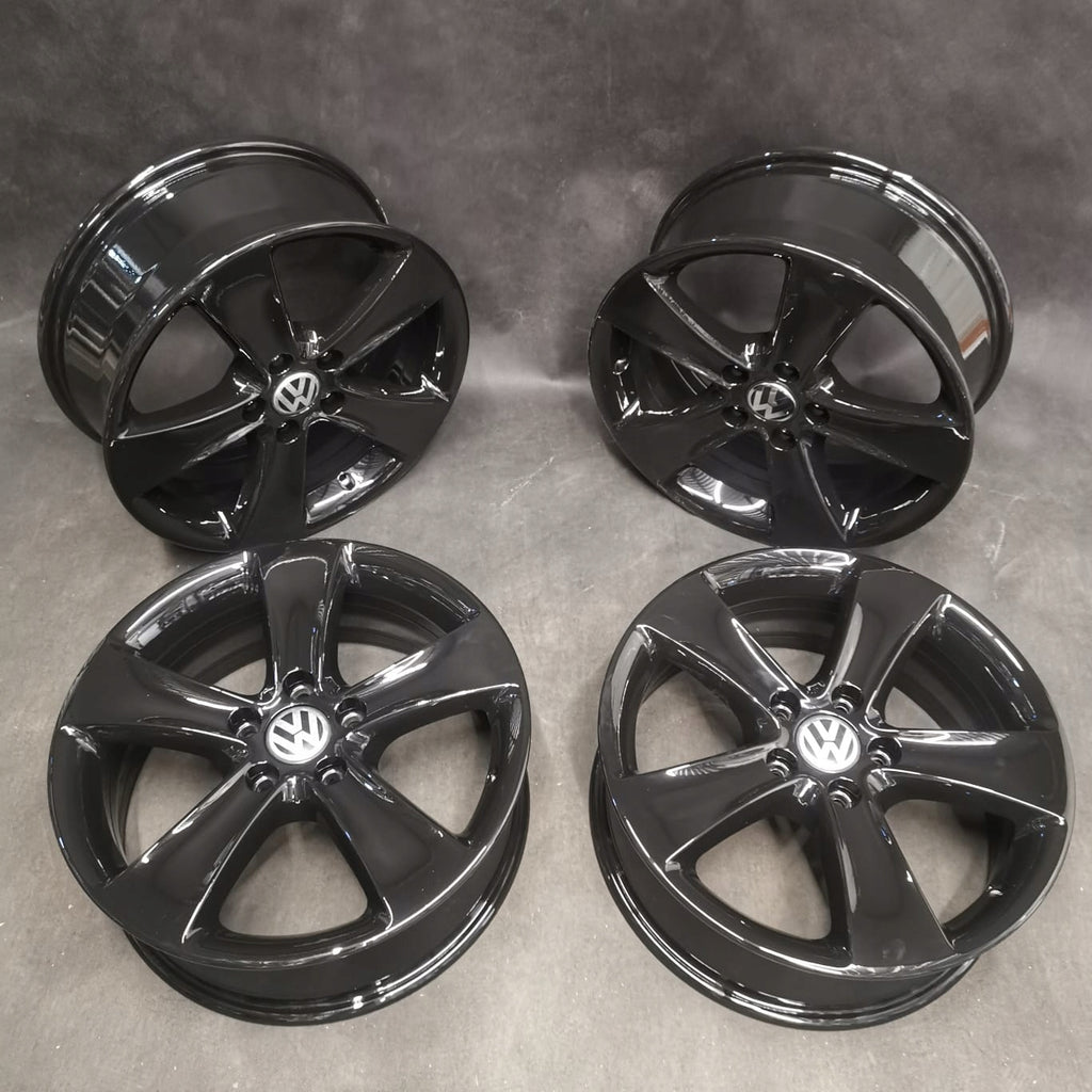 4x Alufelge 17 Zoll 6.5" 5x112 39ET Glanz Silber 3C8601025F VW Scirocco Passat FEL9895278420ez