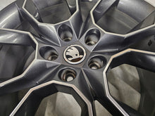 Load image into Gallery viewer, 1x Alufelge 19 Zoll 7.5&quot; 5x112 51ET Glanz Schwarz 5E0601025BD Skoda Octavia