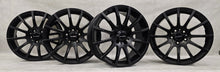 Laden Sie das Bild in den Galerie-Viewer, 4x Alufelge 17 Zoll 7.5" 5x112 38ET Glanz Schwarz KBA47201 Audi I Rim Wheel FEL2059807934lq