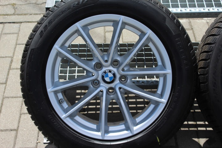 4x Alufelge 17 Zoll 7.5" 5x112 27ET Glanz Silber 6868217 BMW 5 G31 G30 Rim Wheel FEL6071697056ha