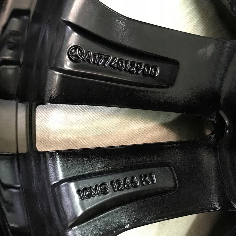 1x Alufelge 17 Zoll 6.5" 5x112 44ET Glanz Schwarz A1774012900 Mercedes-Benz