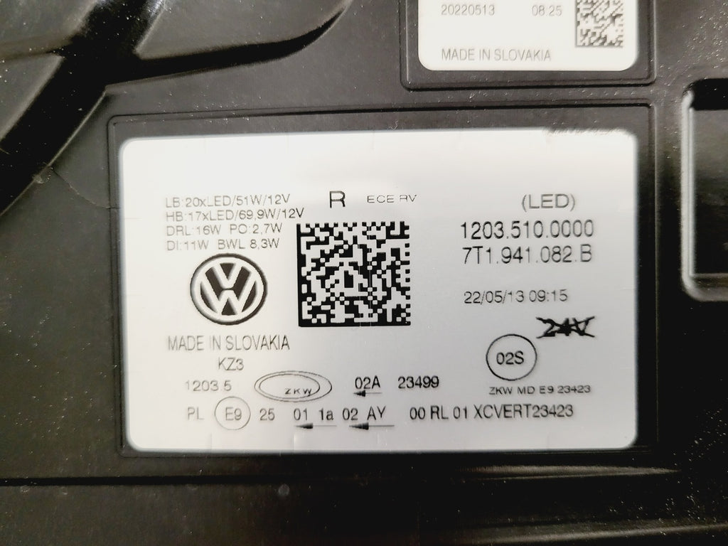 Frontscheinwerfer VW Multivan T7 7T1941082B Rechts Scheinwerfer Headlight SCH7199329376uz