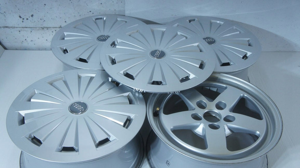 4x Alufelge 16 Zoll 7.0" 5x112 35ET Glanz Silber 8W0601025 Audi Rim Wheel