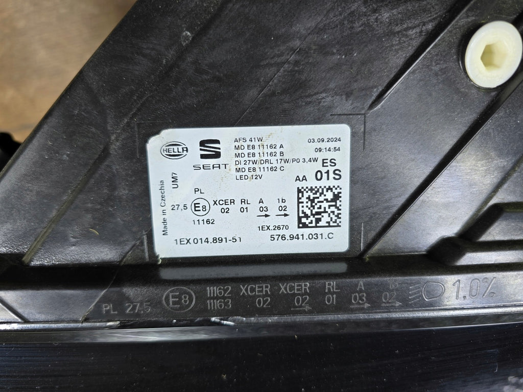 Frontscheinwerfer Seat Ateca 576941031C Full LED Links Scheinwerfer Headlight