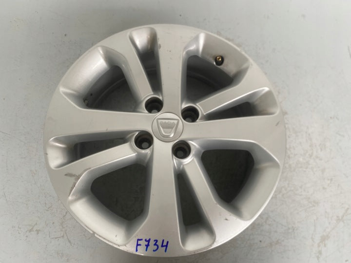 1x Alufelge 16 Zoll 6.0" 4x100 40ET Glanz Silber 403006627R Dacia Dokker FEL2064291641sb