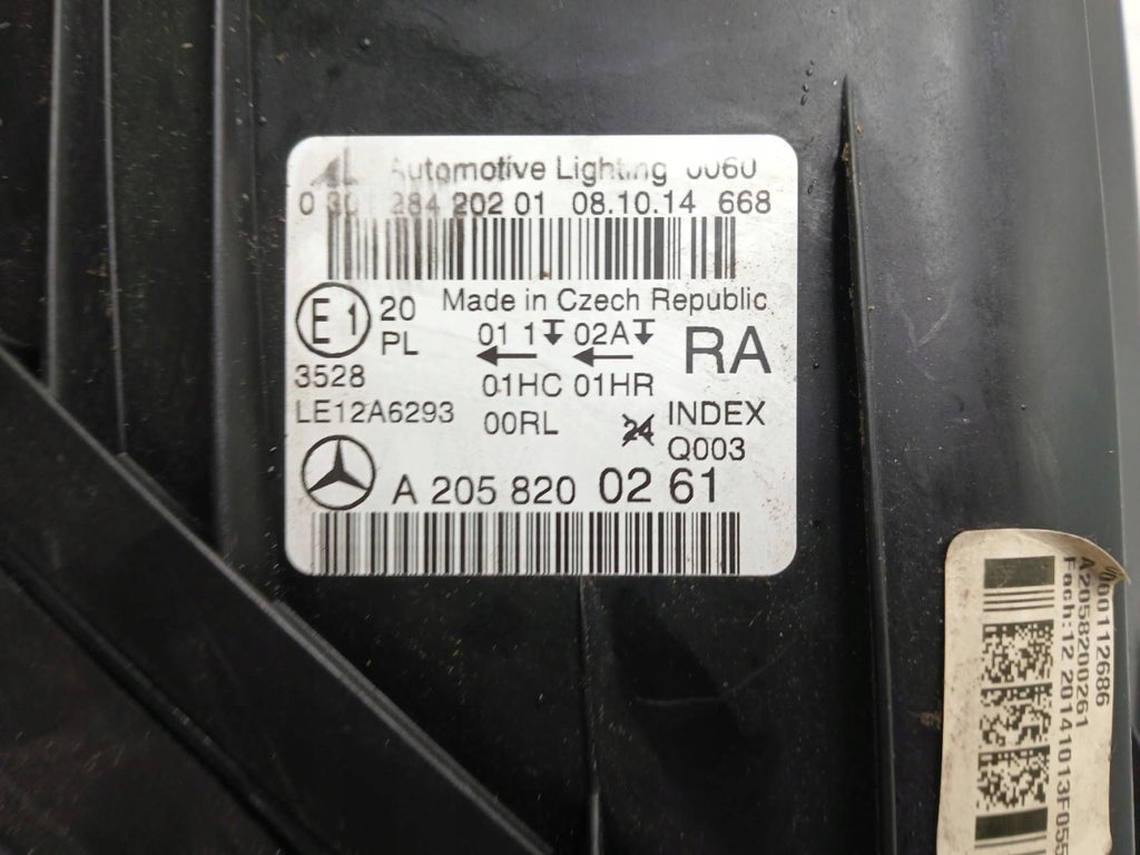 Frontscheinwerfer Mercedes-Benz W205 A2058200261 Rechts Scheinwerfer Headlight SCH4986087046jh
