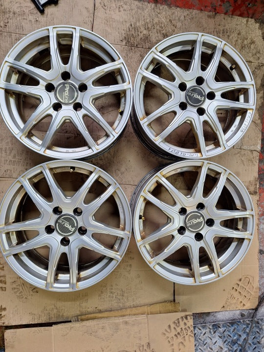 4x Alufelge 16 Zoll 6.5" 5x112 38ET Audi Fabia II Golf Vii Rim Wheel FEL4335757591ok