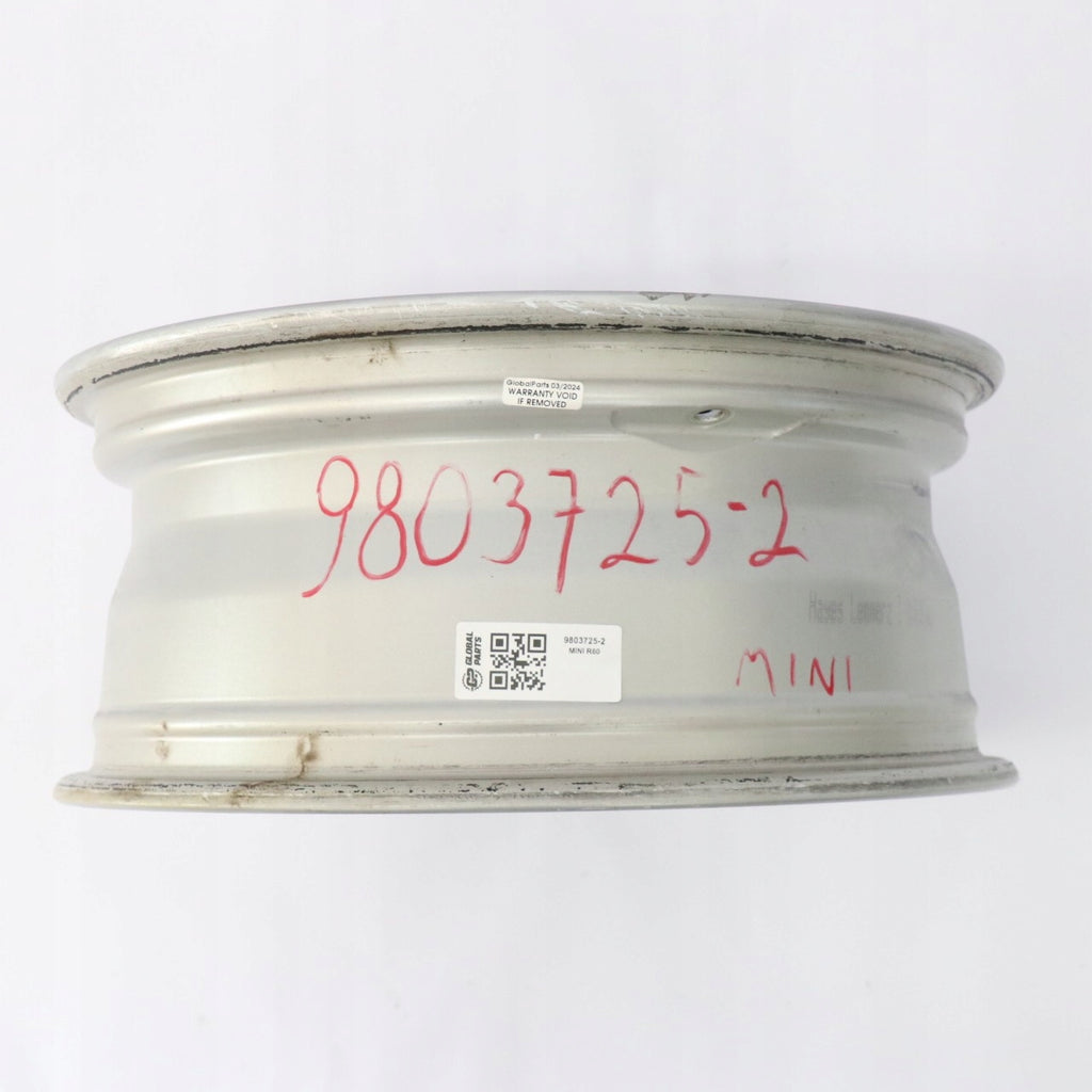 1x Alufelge 16 Zoll 6.5" 5x120 46ET Glanz Silber 9803725 Mini R60 R61 Rim Wheel FEL1441482316yd