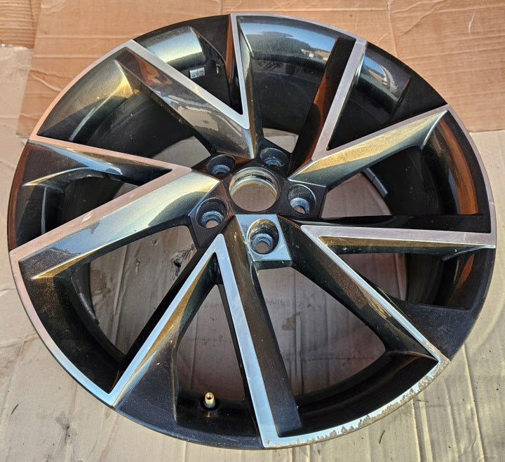 1x Alufelge 19 Zoll 8.0" 5x112 45ET Schwarz Skoda Kodiaq Rim Wheel FEL4899849126xk