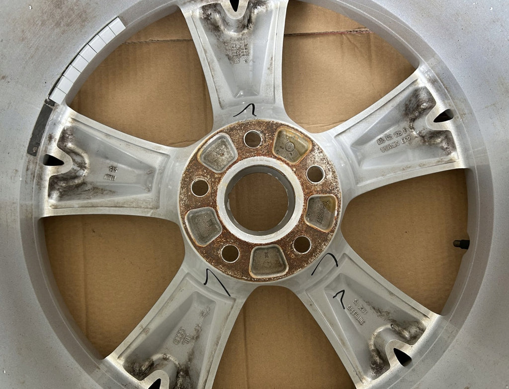 1x Alufelge 19 Zoll 8.5" 5x112 32ET Glanz Silber 8T0601025F Audi A4 B8 Rim Wheel FEL7863124123jm