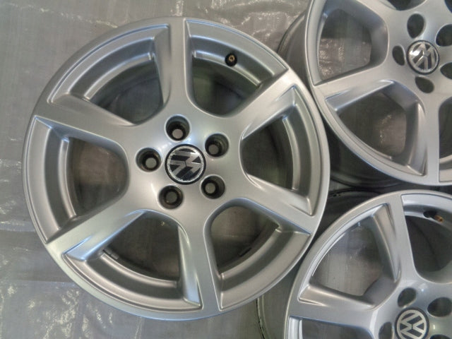 4x Alufelge 15 Zoll 6.0" 5x100 40ET Glanz Silber 6R0601025C Audi I Ibiza Polo FEL2978586946jk
