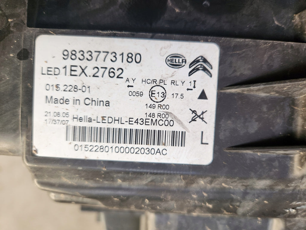 Frontscheinwerfer Citroën C5 I X 9833773180 Links Scheinwerfer Headlight SCH3810906291mj