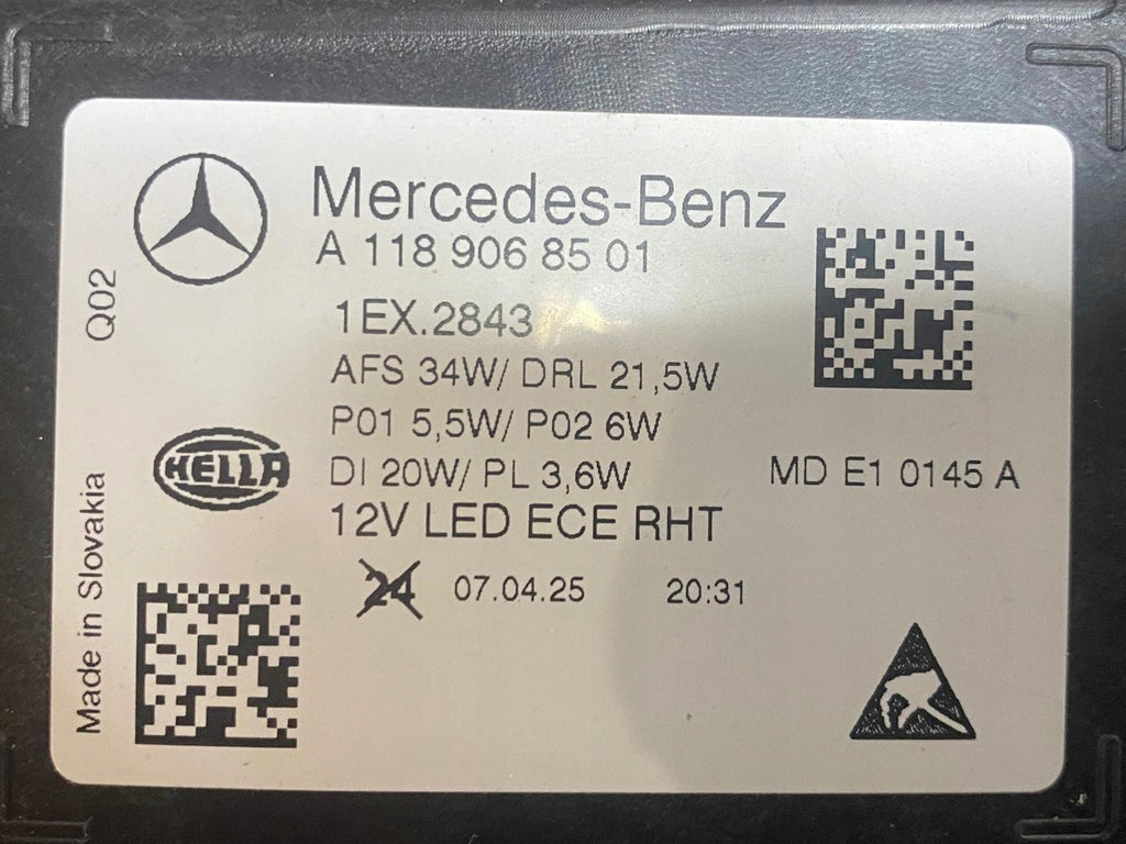 Frontscheinwerfer Mercedes-Benz Cla A1189068501 Full LED Links Headlight SCH6760072959ti