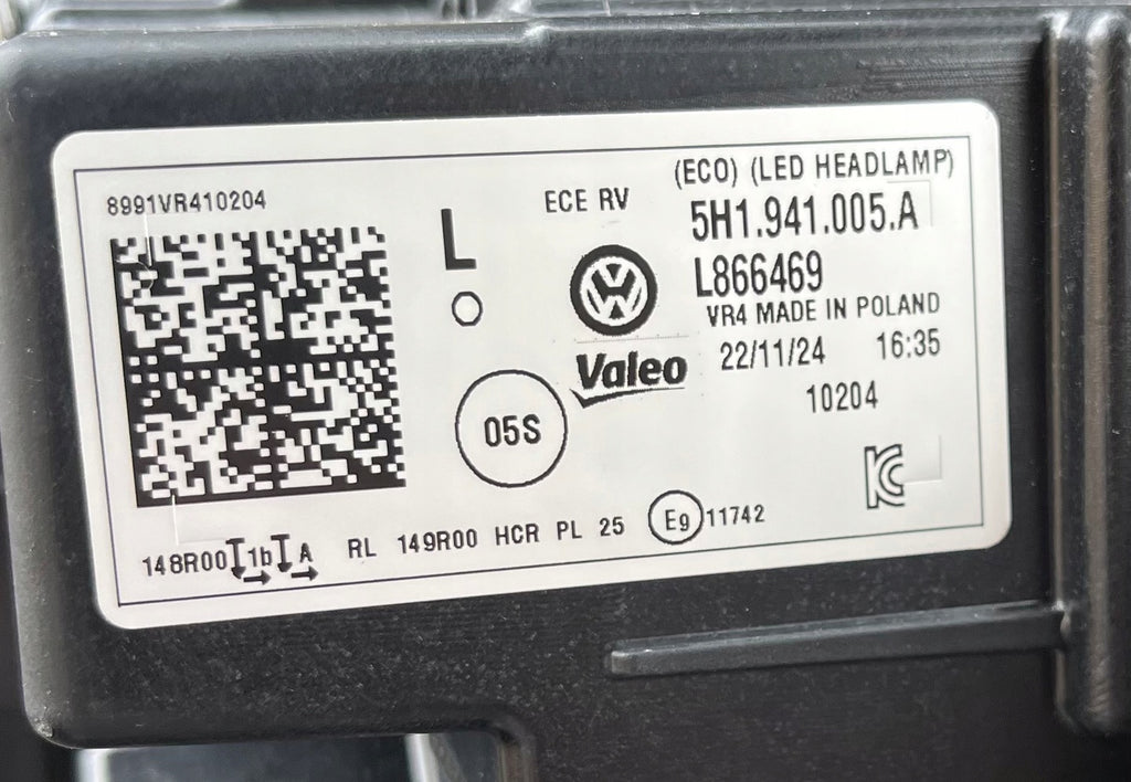 Frontscheinwerfer VW Golf 5H1941005A LED Links Scheinwerfer Headlight SCH3255047391fg