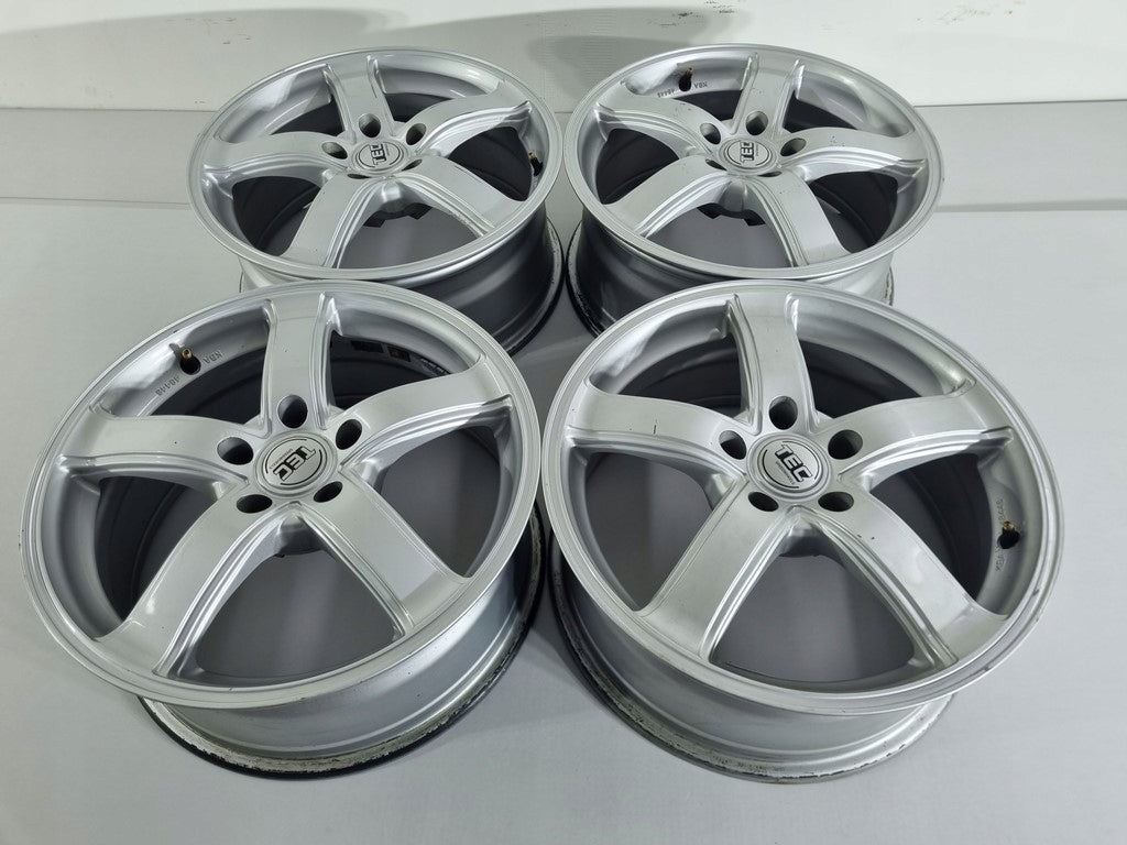 4x Alufelge 17 Zoll 7.5" 5x112 38ET Glanz Silber Audi Rim Wheel FEL9627765818vy