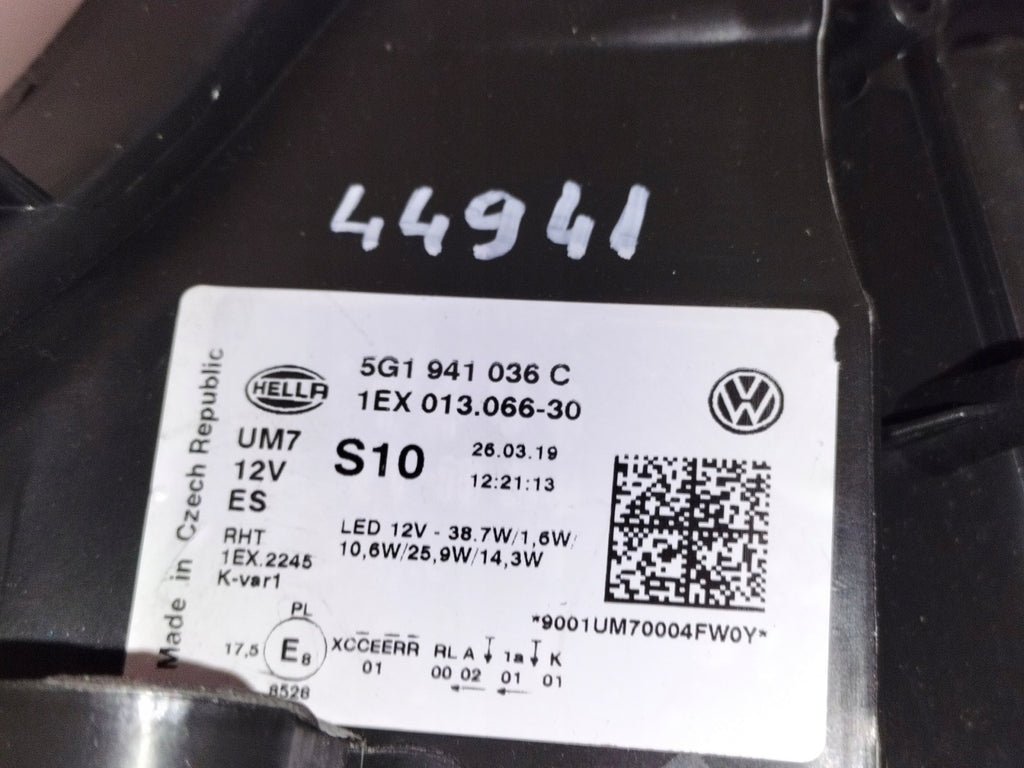 Frontscheinwerfer VW Golf VII I 5G1941036C LED Rechts Scheinwerfer Headlight SCH8330695482kw