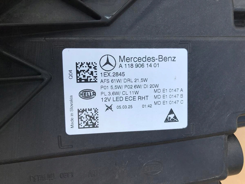 Frontscheinwerfer Mercedes-Benz Cla A1189061401 Links Scheinwerfer Headlight SCH4368443945pl