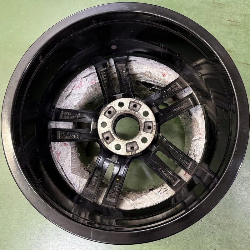 1x Alufelge 18 Zoll 7.5" 5x120 45ET Glanz Schwarz 8074185 BMW 1 Rim Wheel FEL6129927259wp