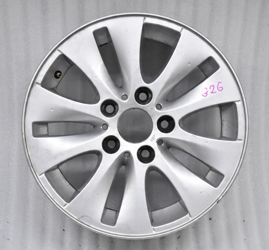 1x Alufelge 16 Zoll 6.5" 5x120 42ET Glanz Silber 6779786 BMW 1 E88 E81 E82 E87