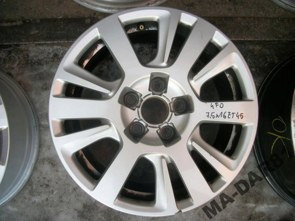 1x Alufelge 16 Zoll 7.0" 5x112 42ET Glanz Silber 4F0601025CF Audi A6 C6