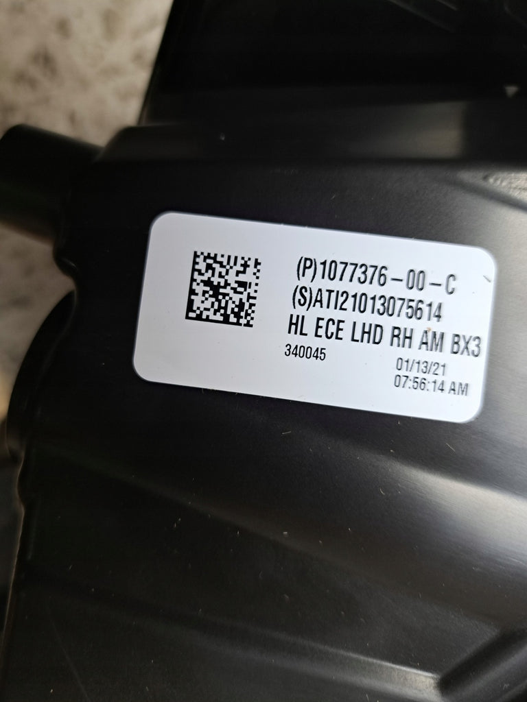 Frontscheinwerfer Tesla 3 1077376-00-C FULL LED Rechts Scheinwerfer Headlight