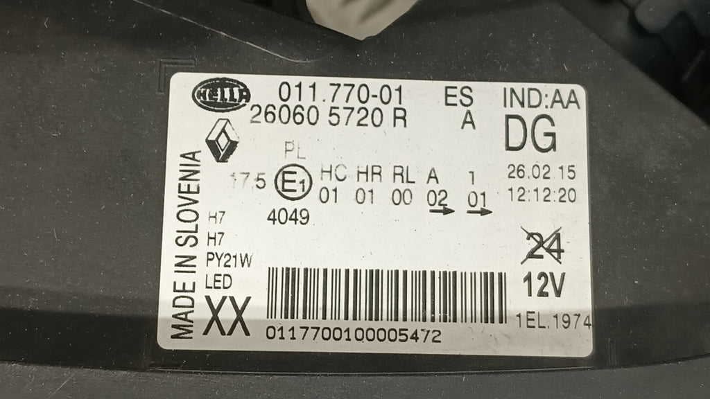 Frontscheinwerfer Renault Kadjar 260605720 LED Links Scheinwerfer Headlight SCH3328421169kl