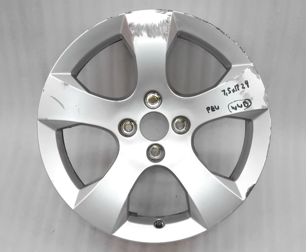1x Alufelge 17 Zoll 7.5" 4x108 29ET 9673738677 Peugeot 3008 Rim Wheel