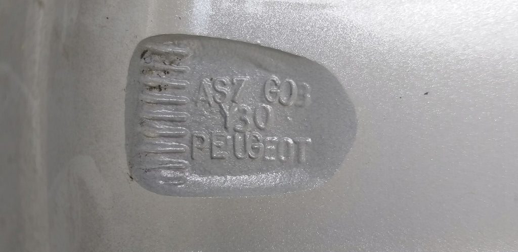 1x Alufelge 15 Zoll 6.0" 4x100 23ET Glanz Silber 9673773577 Peugeot 208 FEL3616084752xs
