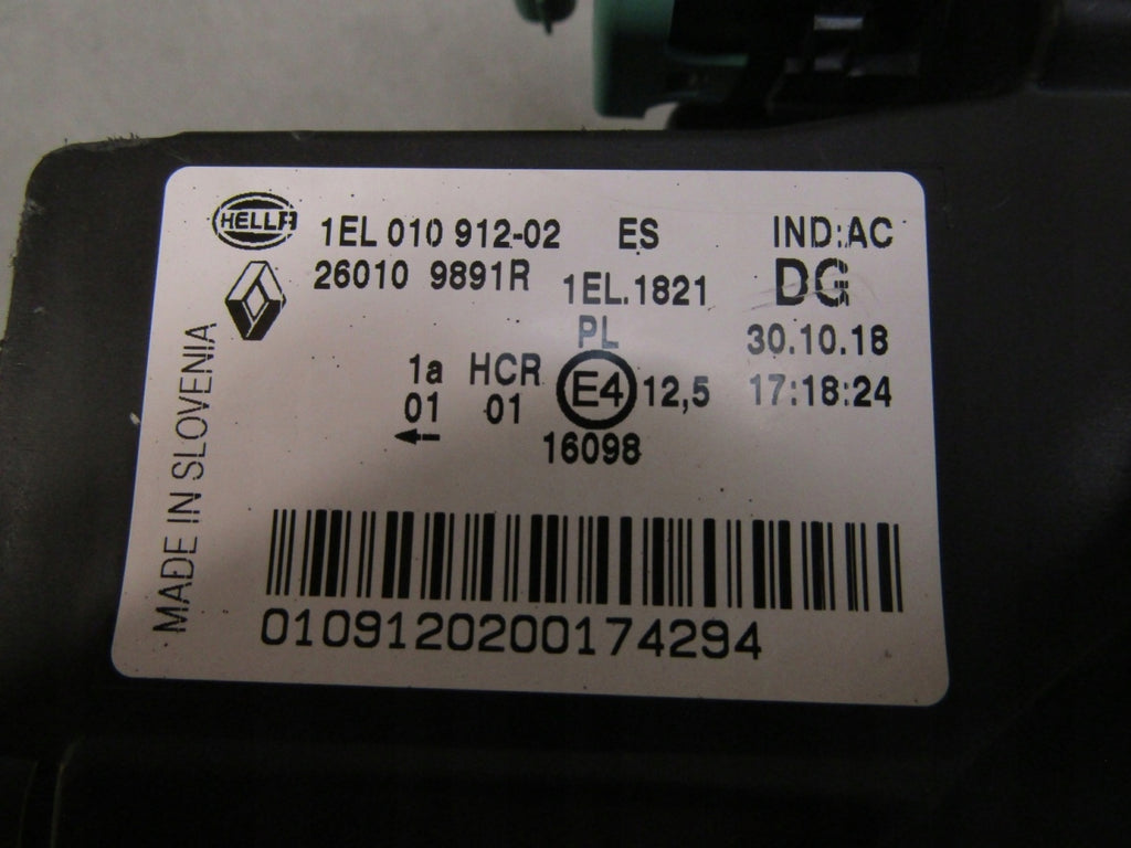 Frontscheinwerfer Renault Zoe 260109891 Rechts Scheinwerfer Headlight SCH3336531477ta