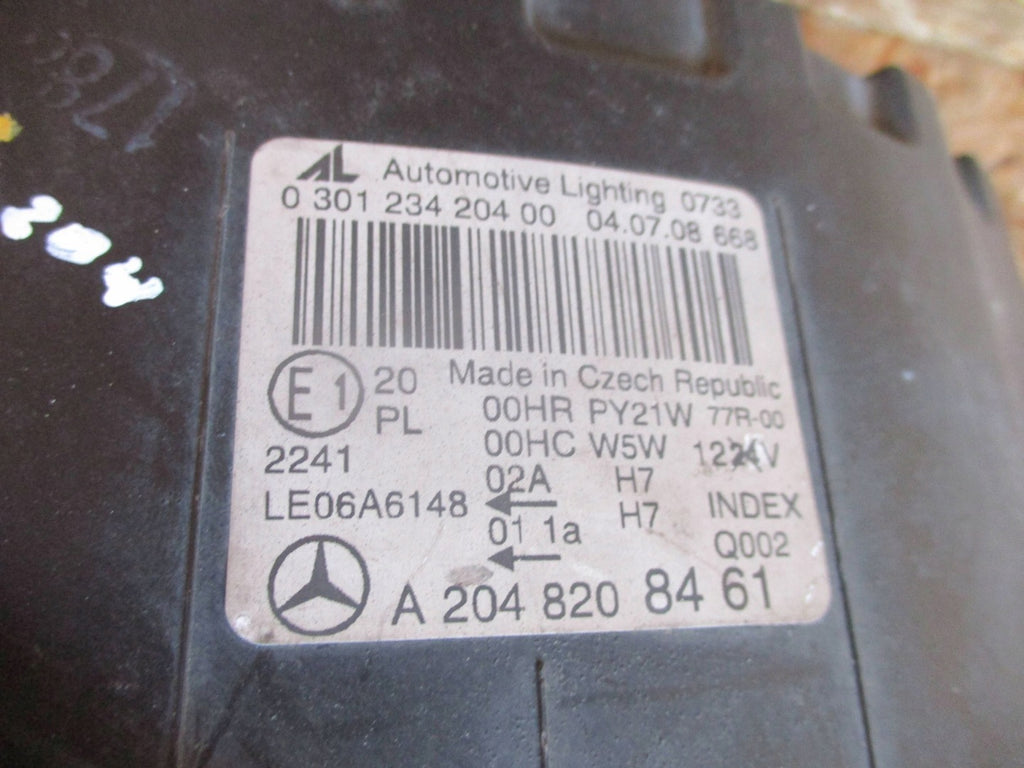 Frontscheinwerfer Mercedes-Benz W204 A2048208461 Rechts Scheinwerfer Headlight SCH1487481302tw