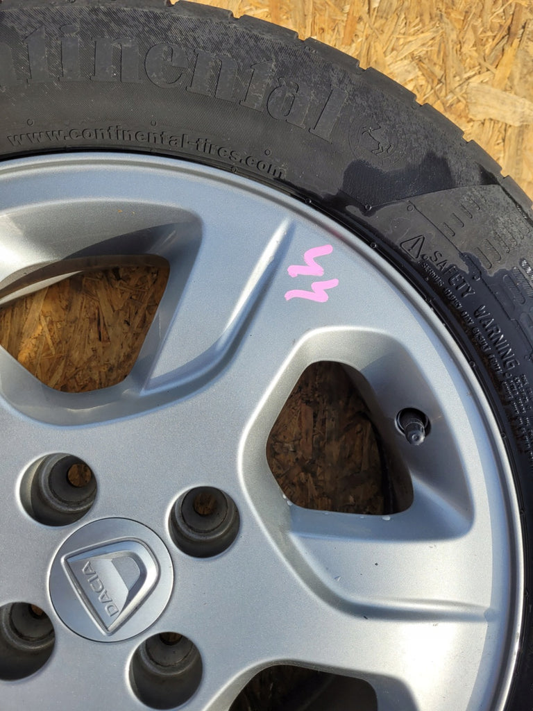 1x Alufelge 15 Zoll 6.0" 4x100 40ET Glanz Graphit 403006822R 403007069R Dacia FEL9678864750wc