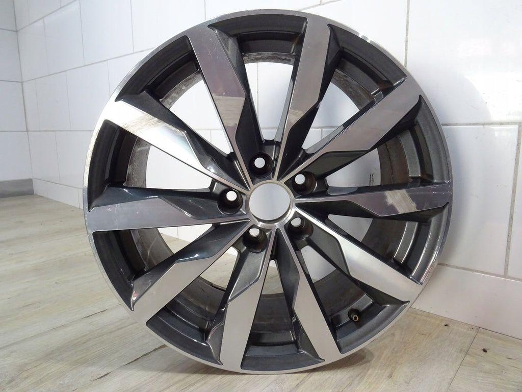 1x Alufelge 18 Zoll 8.0" 5x112 40ET Glanz Grau 8W0601025FJ Audi A4 Mg Rim Wheel