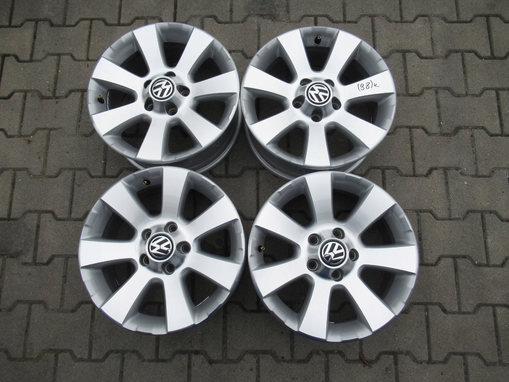 4x Alufelge 16 Zoll 6.5" 5x112 33ET Glanz Silber 5N0601025 VW Tiguan Rim Wheel FEL4646248842sc