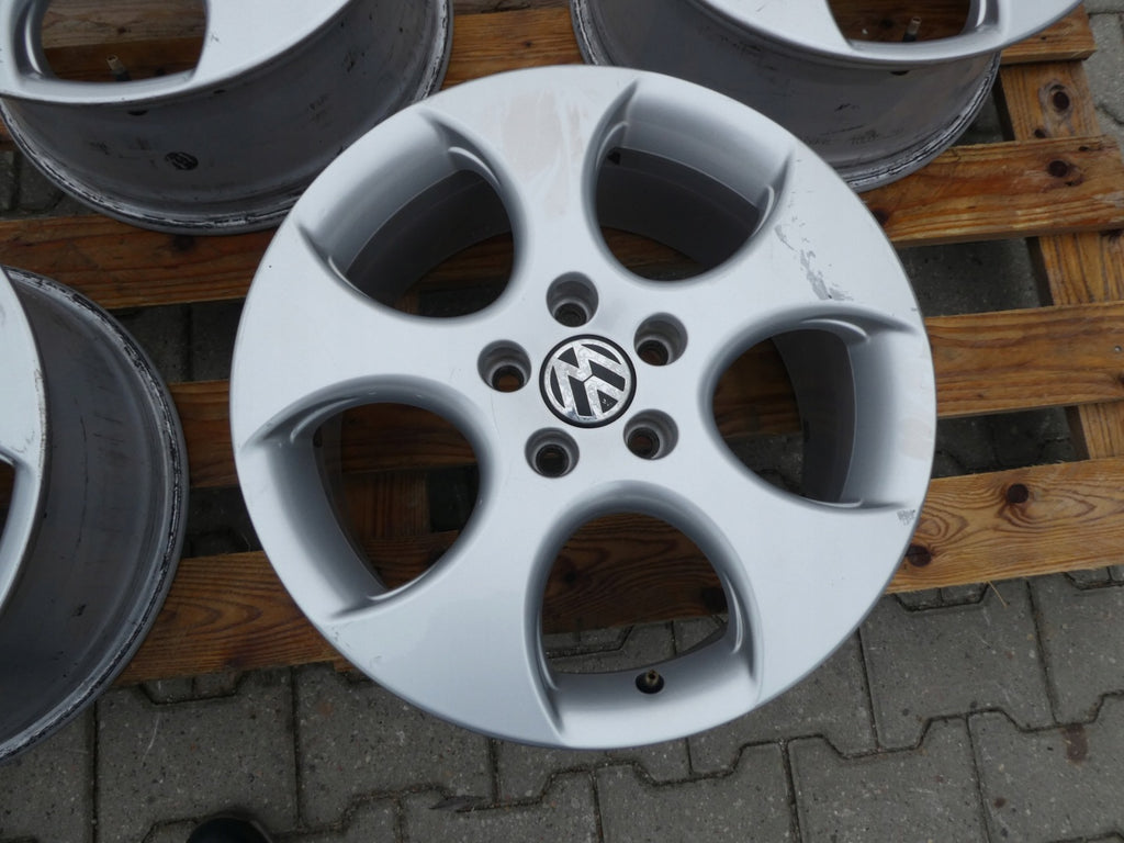 4x Alufelge 17 Zoll 7.5" 5x112 51ET Glanz Silber 1K0601025BB VW Rim Wheel FEL8276220864ua