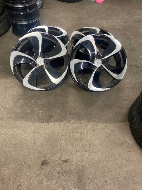 4x Alufelge 19 Zoll 8.5" 5x112 35ET Glanz Schwarz Rim Wheel FEL9586584198rh