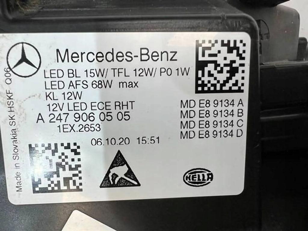 Frontscheinwerfer Mercedes-Benz W247 A2479060505 LED Links Headlight