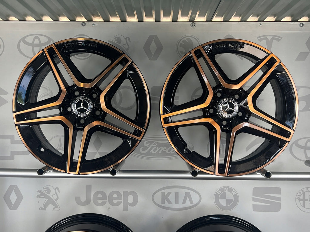 4x Alufelge 18 Zoll 7.5" 5x112 49ET Glanz Schwarz A1774011500 Mercedes-Benz W177