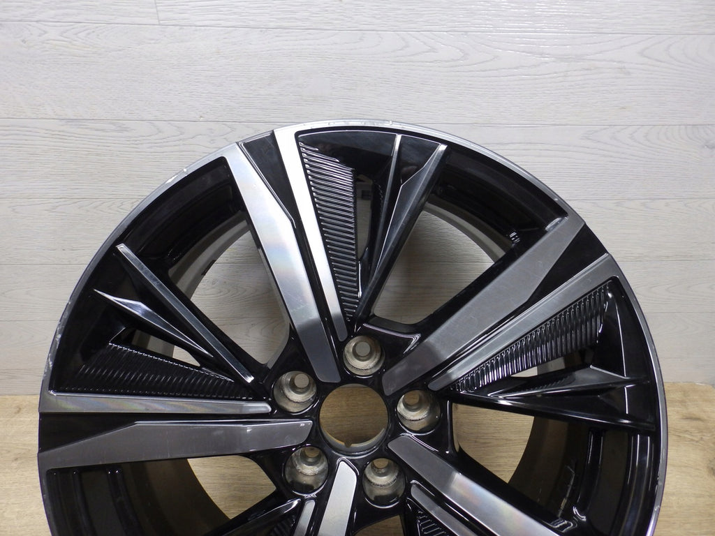 1x Alufelge 18 Zoll 8.0" 5x108 48ET Glanz Schwarz 9835058180 Peugeot 308 Iii