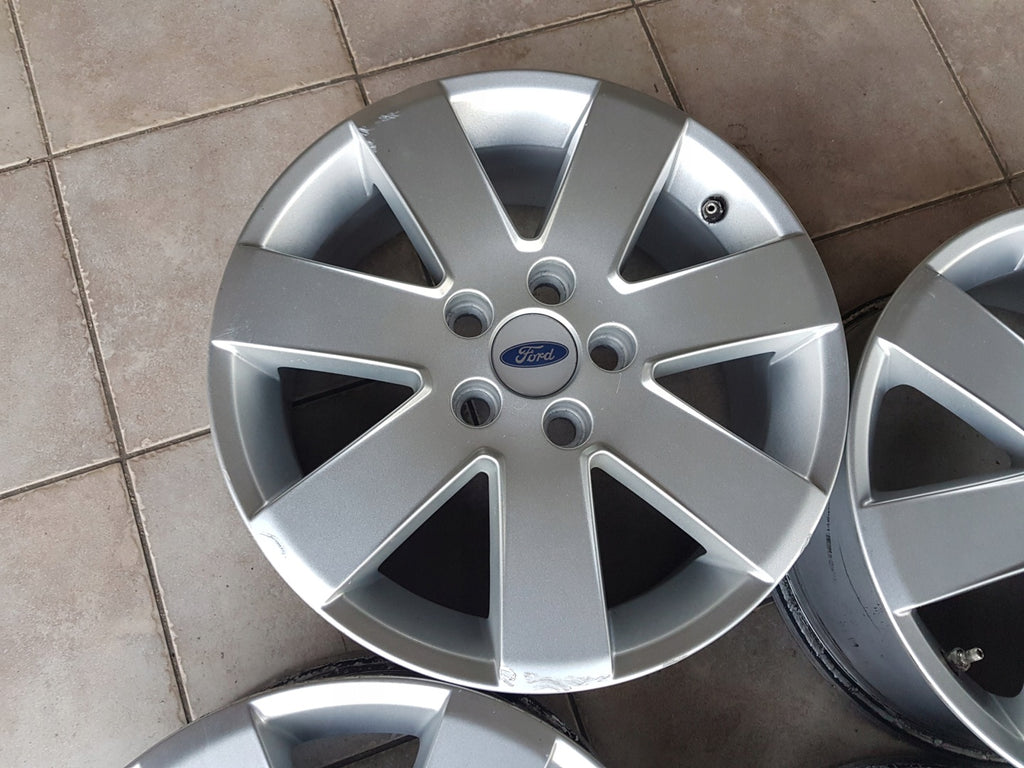 4x Alufelge 16 Zoll 6.5" 5x108 52 5ET Glanz Silber Ford Mondeo I Focus Cmax FEL3466299258wx