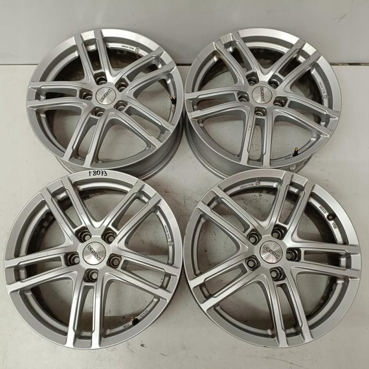 4x Alufelge 17 Zoll 6.5" 5x112 48 5ET Glanz Silber Audi I Rim Wheel FEL6914740619vf