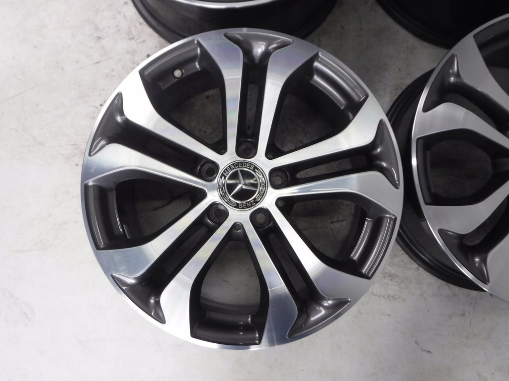 4x Alufelge 17 Zoll 7.5" 5x112 36ET A2534010600 Mercedes-Benz Cla Glc Gla FEL3875644255bk