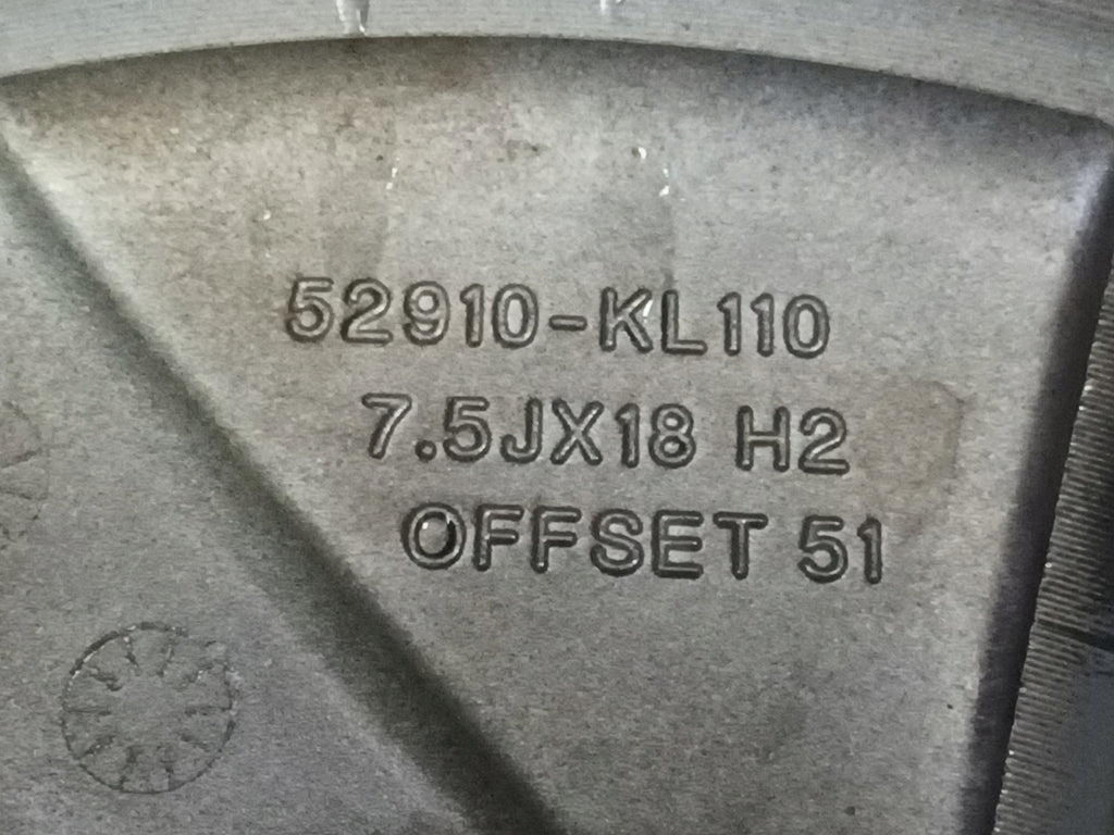 1x Alufelge 18 Zoll 7.5" 5x114.3 51ET 52910-KL110 Hyundai Ioniq Rim Wheel FEL3552652295cg