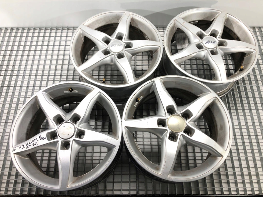 1x Alufelge 16 Zoll 6.0" 5x112 46ET Glanz Silber Audi Rim Wheel