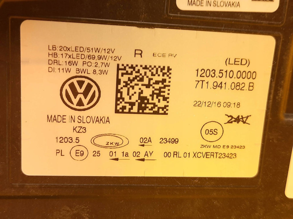 Frontscheinwerfer VW Multivan T7 7T1941082B Full LED Rechts Headlight SCH4697909736cn