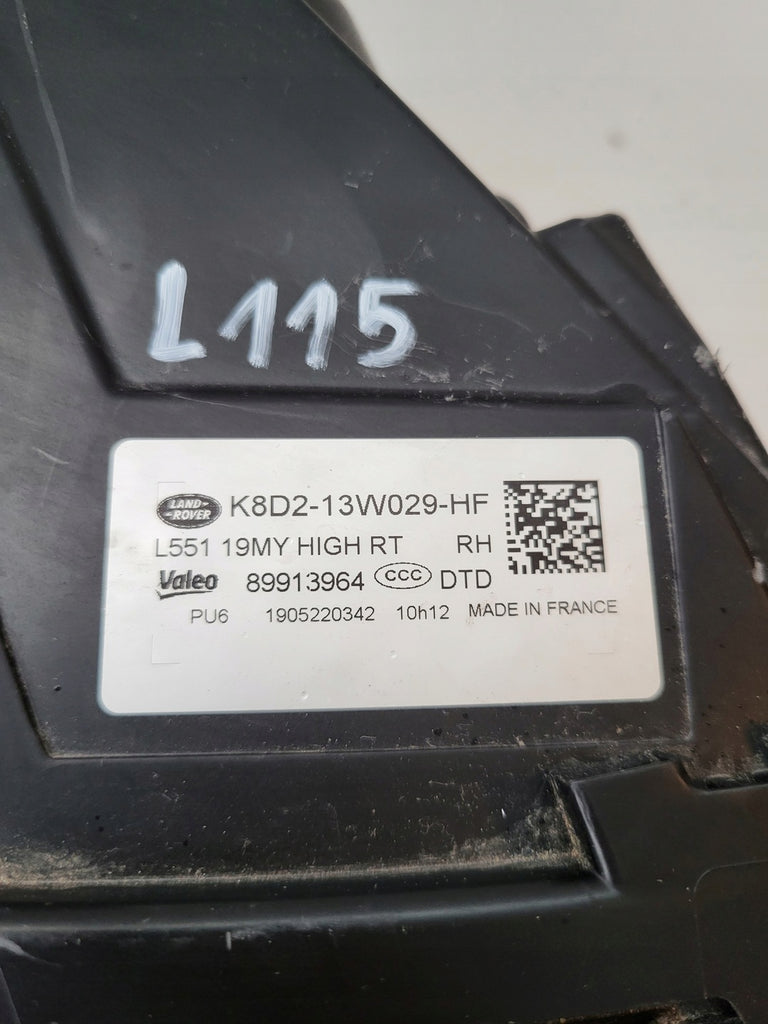 Frontscheinwerfer Land Rover Evoque K8D213W029HF LED Rechts Headlight SCH3300293015rr