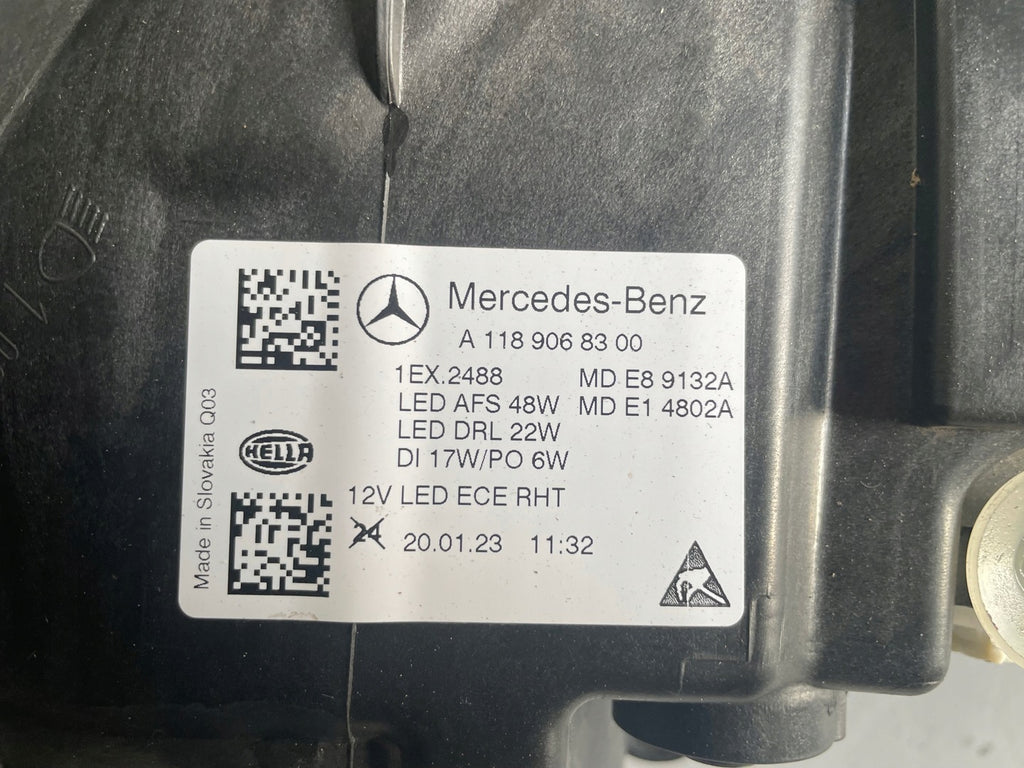 Frontscheinwerfer Mercedes-Benz Cla A1189068300 LED Links Scheinwerfer Headlight