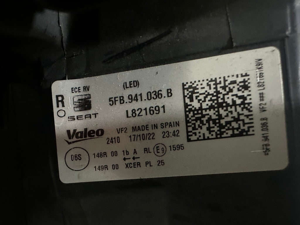 Frontscheinwerfer Cupra Leon 5FB941036B Full LED Rechts Scheinwerfer Headlight