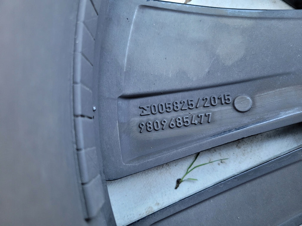 1x Alufelge 19 Zoll 7.0" 4x108 38ET Glanz Grau 9809685477 Mg Rim Wheel