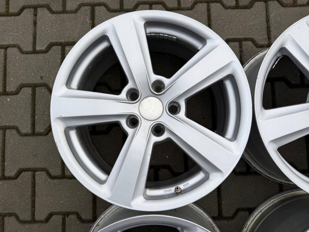 4x Alufelge 17 Zoll 7.5" 5x112 48ET Glanz Silber Audi A4 A3 Rim Wheel FEL2690395664mg
