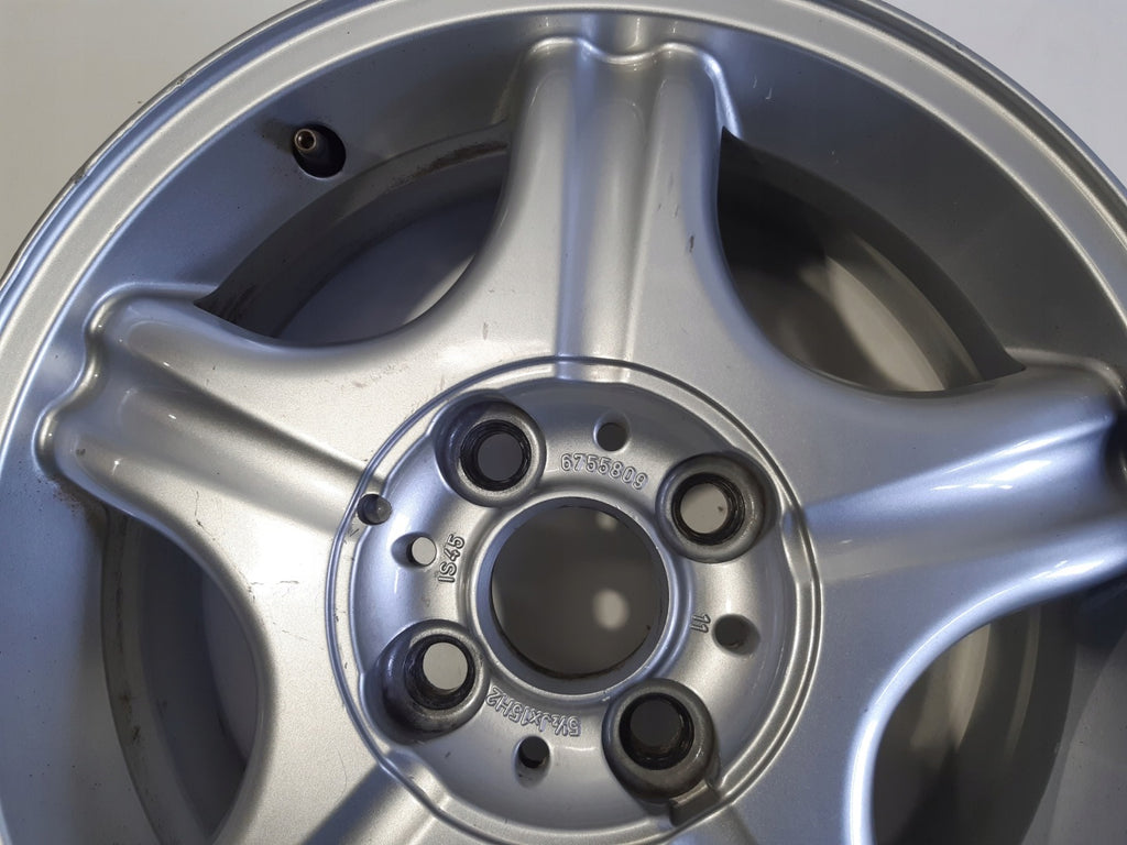 1x Alufelge 15 Zoll 5.5" 4x100 45ET Matt Silber 6755809 Mini Rim Wheel FEL9320330299ob